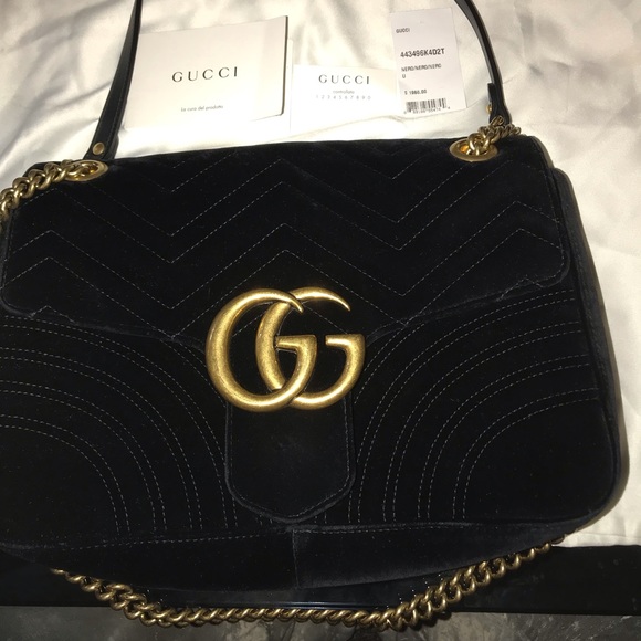 marmont velvet shoulder bag